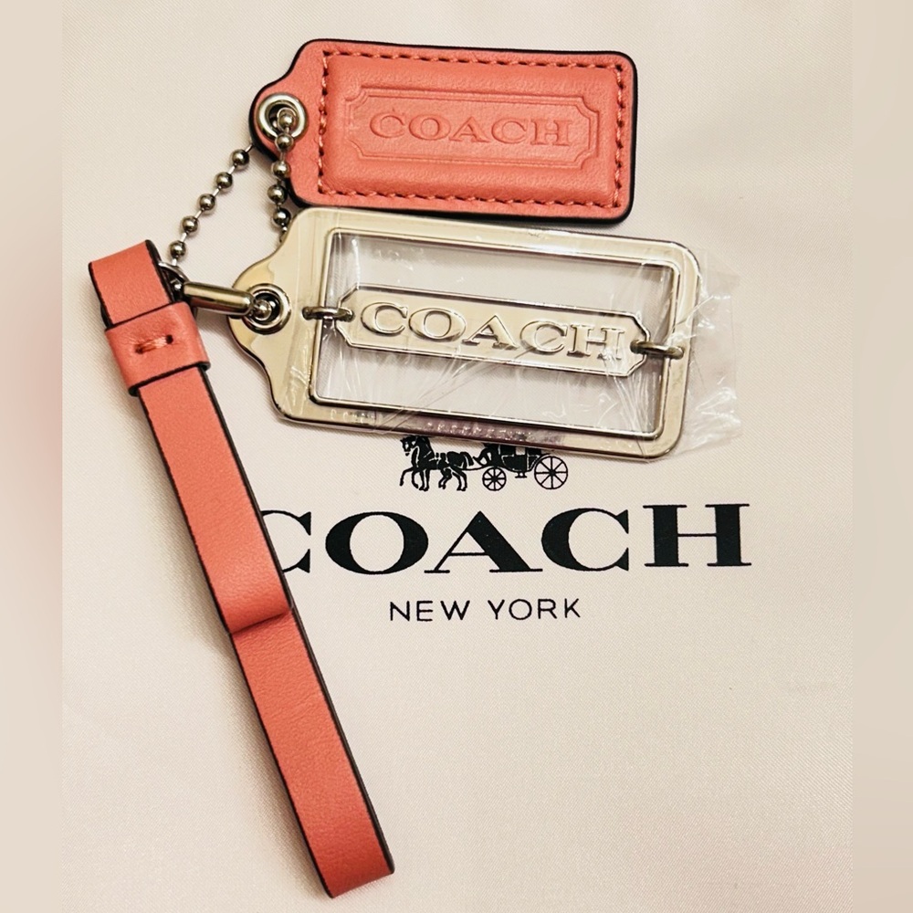 NWOT Coach Signature Tag Keychain/ Bag Charm/ Zipper Pull - Picture 6 of 9